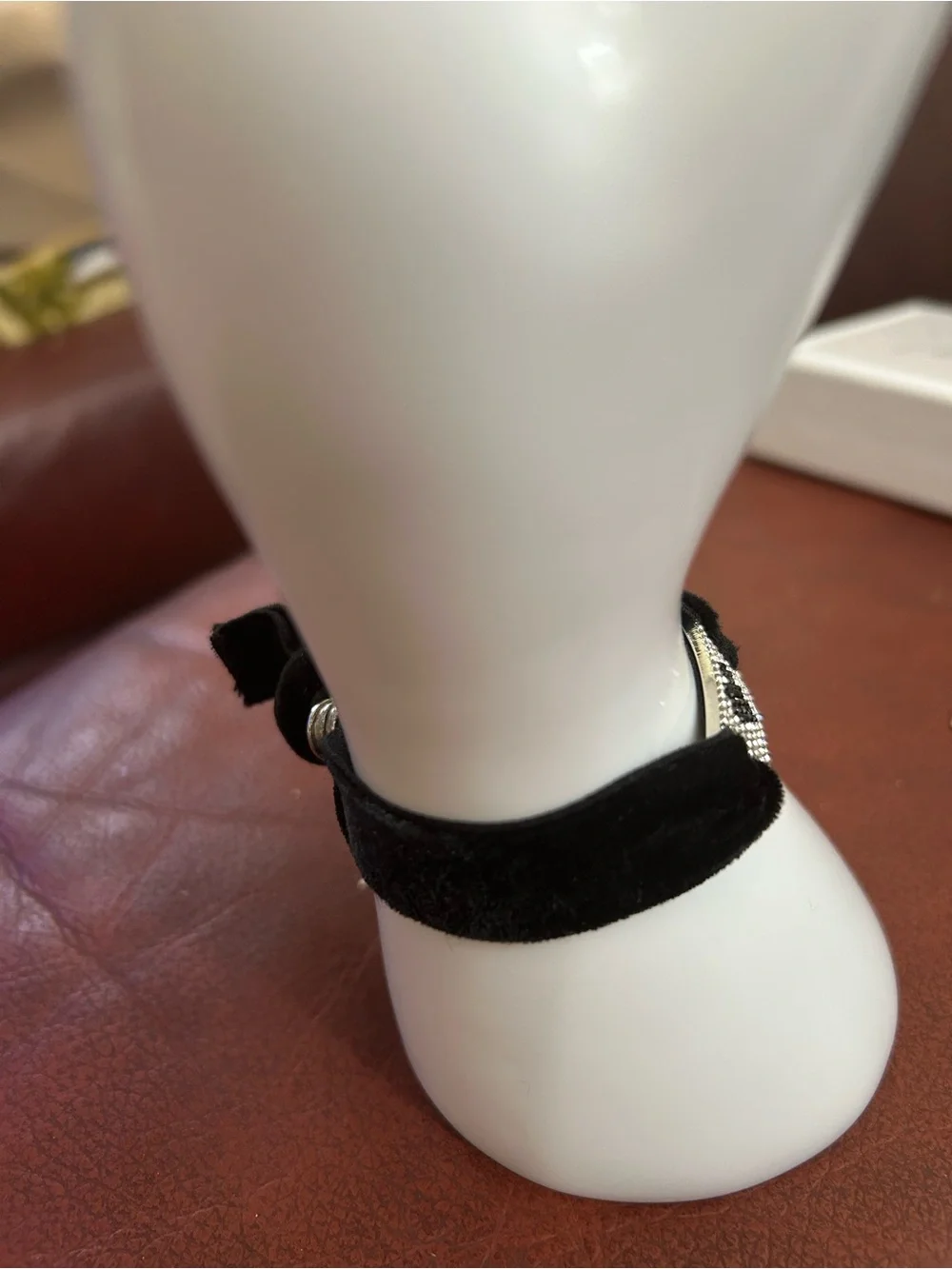 Black Crystal Heart Bracelet -